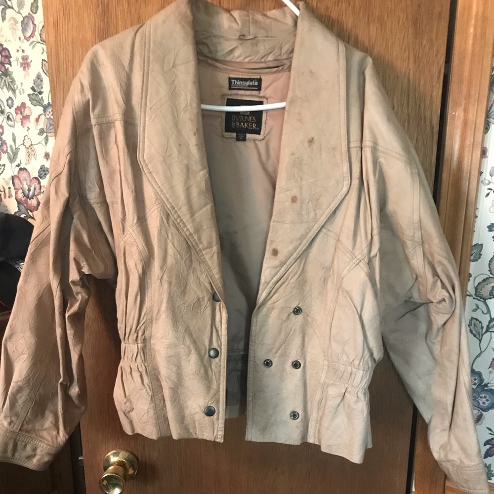 Byrnes & Baker Leather Coat